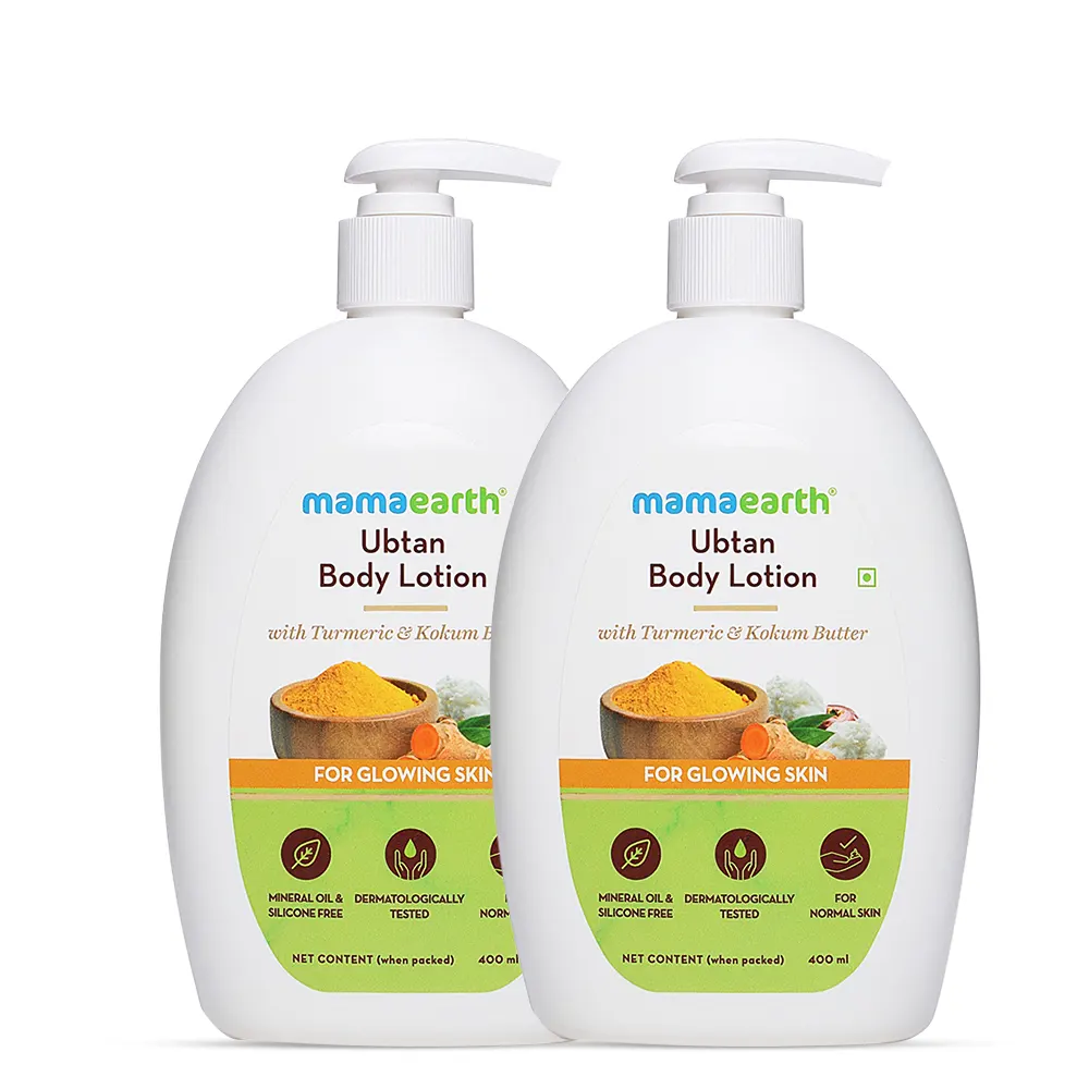 Mamaearth Ubtan Body Lotion With Turmeric And Kokum Butter B1G1 2*400Ml