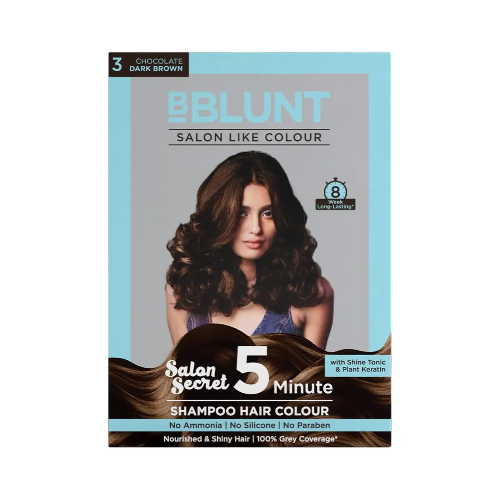 Bblunt Salon Secret 3 Chocolate Dark Brown Shampoo Hair Color 20Ml X 5N