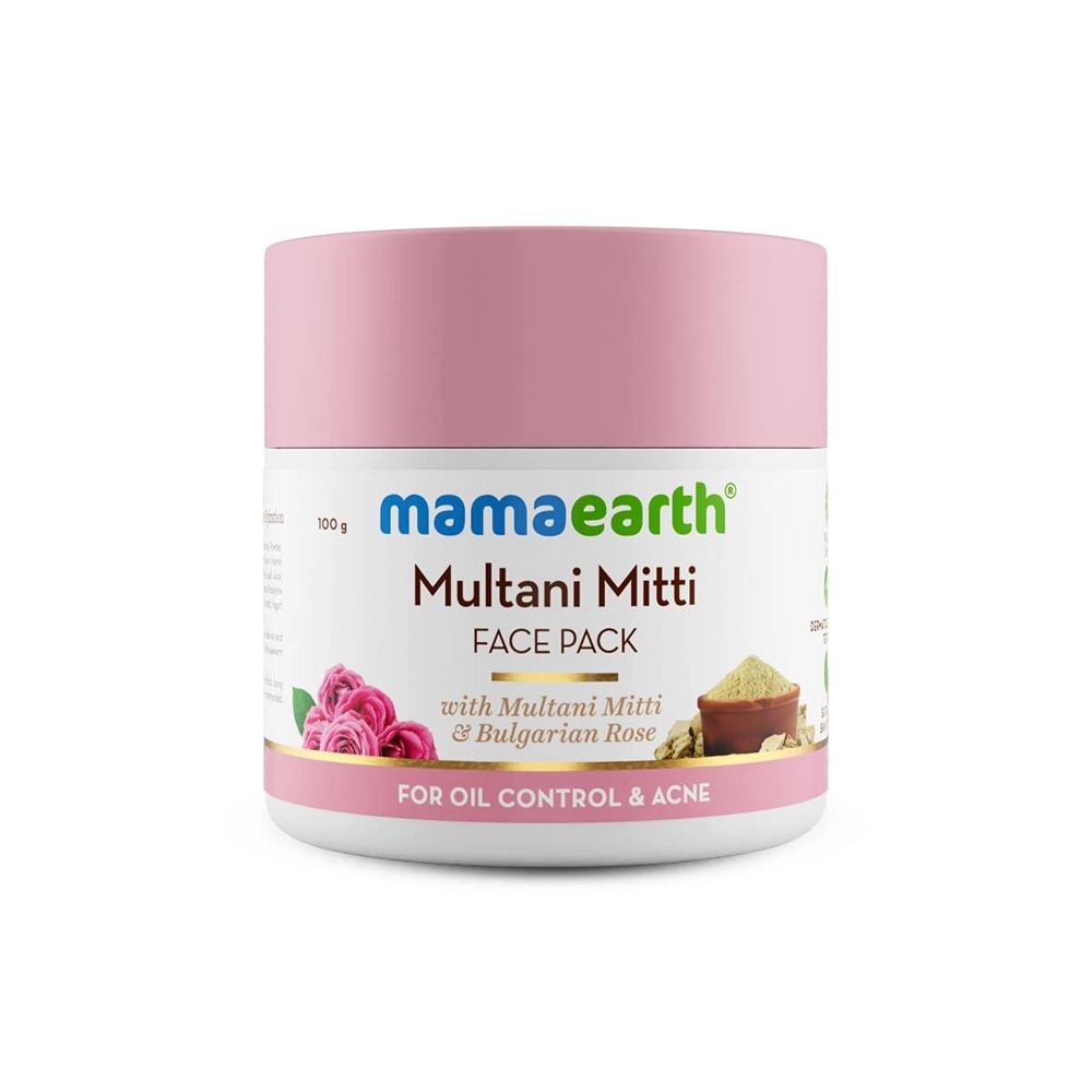 Mamaearth Multani Mitti Face Pack With Multani Mitti & Bulgarian Rose 100G