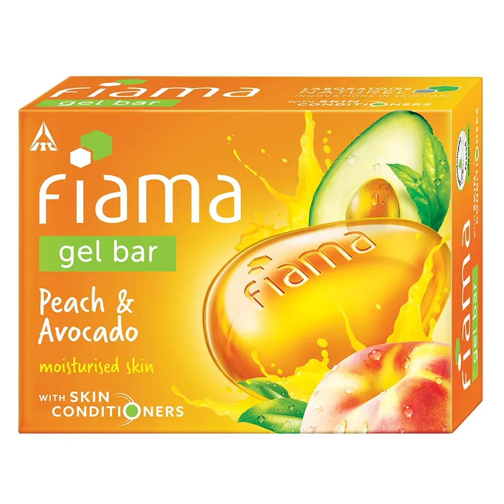 Itc Fiama Gel Bar Peach And Avocado Moisturised Skin Conditioners 125Gx3U