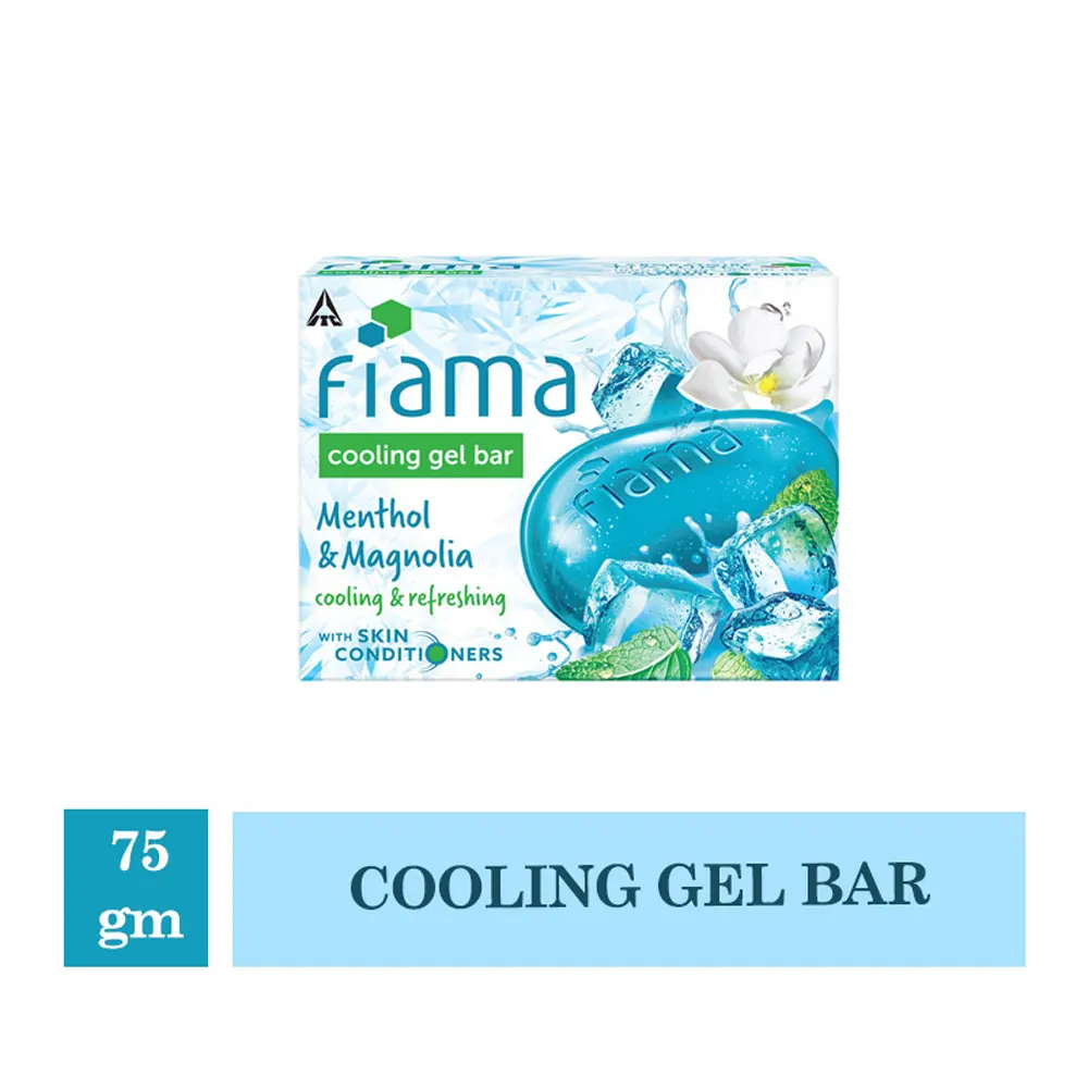 Itc Fiama Cooling Gel Bar Menthol And Magnolia Cooling And Refreshing 75G