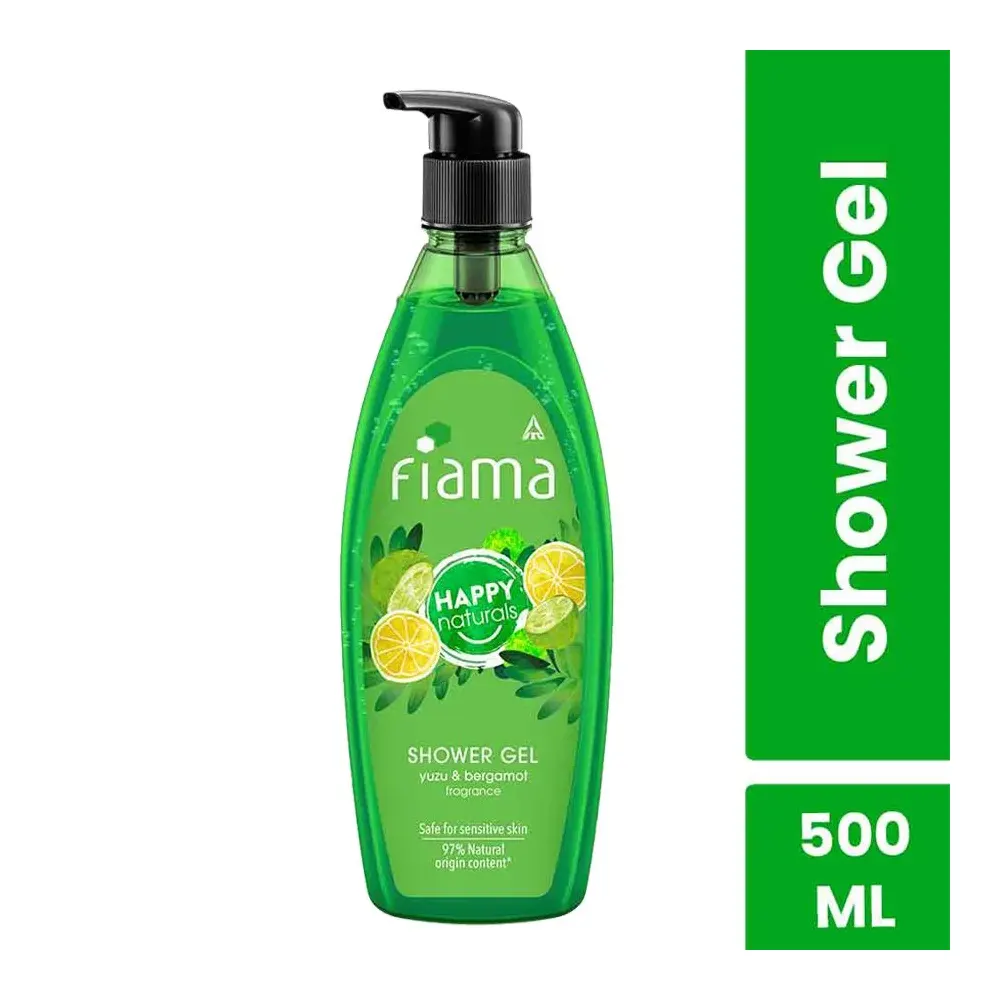 Itc Fiama Happy Naturals Shower Gel Yuzu & Bergamot Fragrance 500Ml