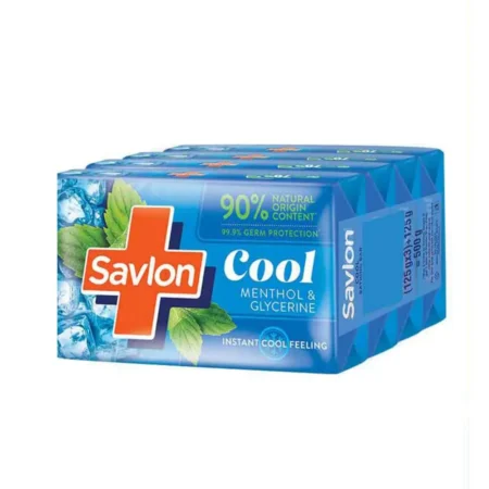 ITC SAVLON BATHING BAR COOL MENTHOL AND GLYCERINE BUY 3 GET 1 FREE 75G