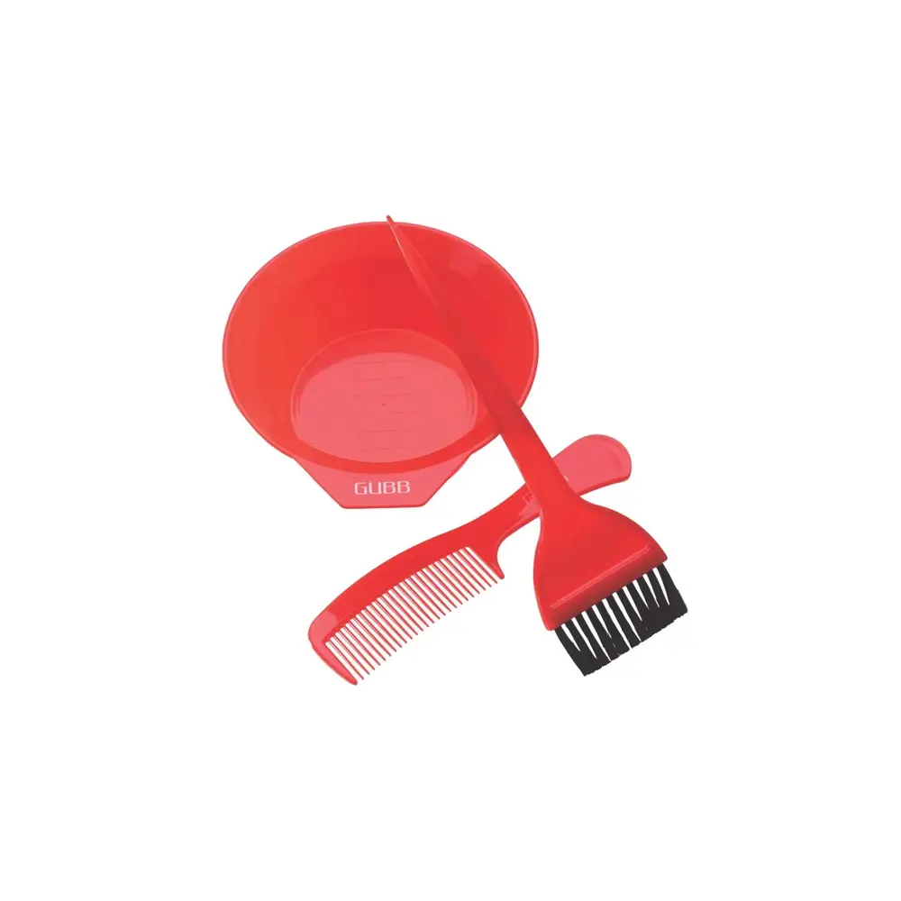 Gubb Hair Coloring Kit 1N Dye Bowl 1N Dye Hair Brush 1N Comb Ngb007-0420 1N