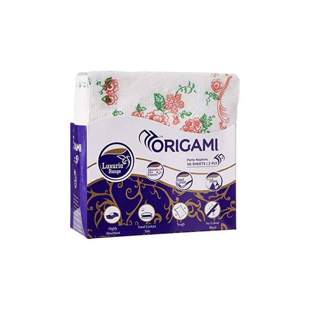 Origami Party Napkins 50 Sheets 2 Ply Luxuria Range 1N