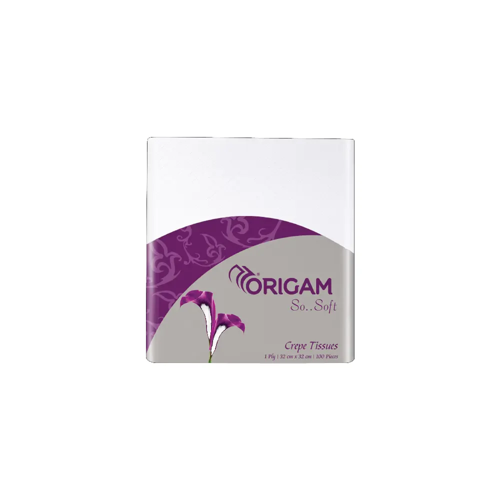 Origami Paper Napkins 1 Ply 80 Sheets 12N