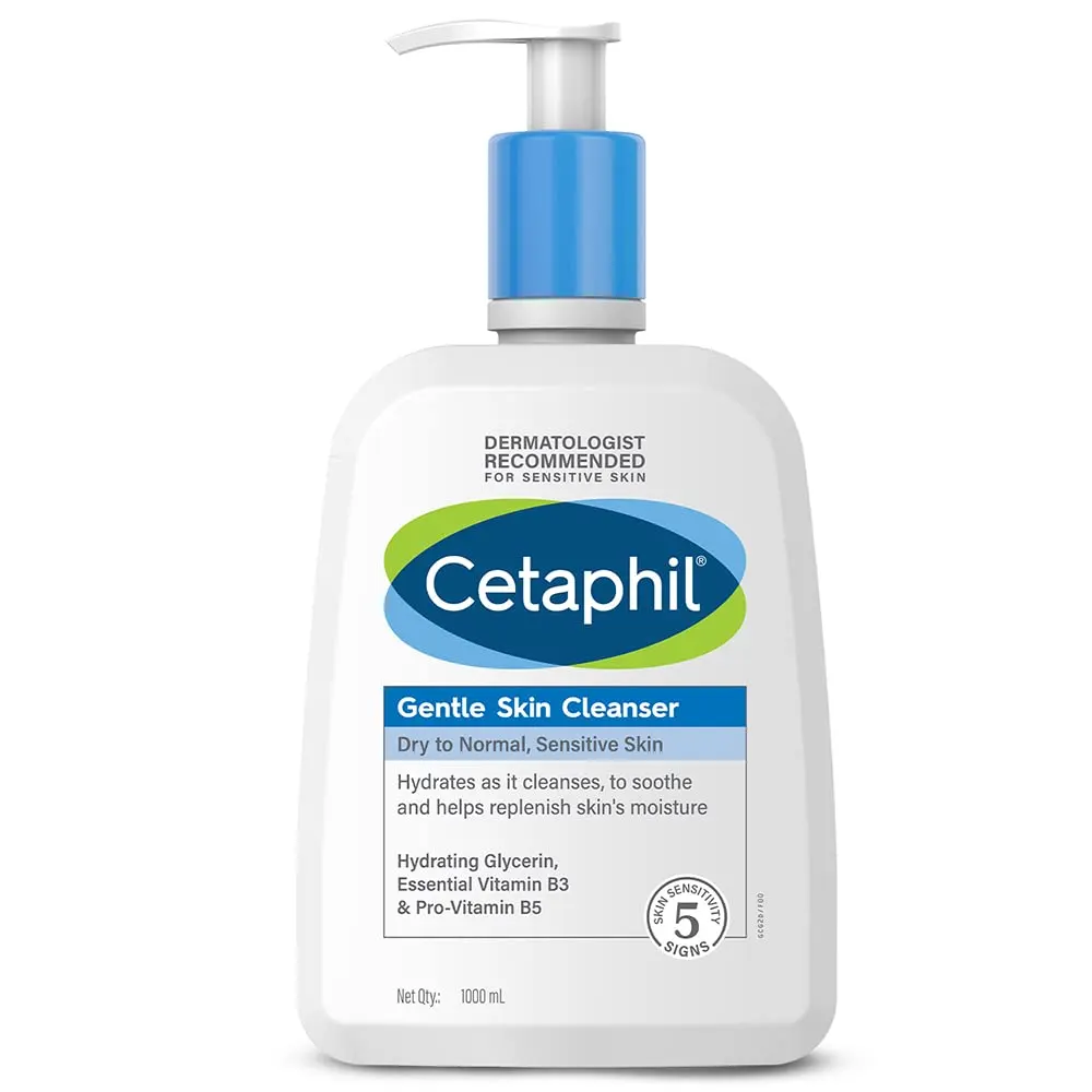 Cetaphil Gentle Skin Cleanser Dry To Normal Sensitives Skin 1000Ml