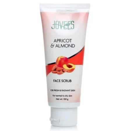 JOVEES HERBAL FACE SCRUB APRICOT AND ALMOND FRESH AND RADIANT SKIN 100G