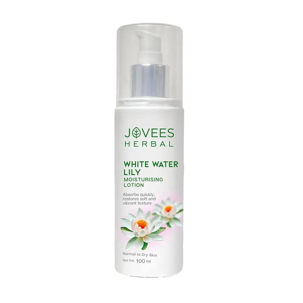 Jovees Herbal White Water Lily Moistruising Lotion Normal To Dry Skin 100Ml