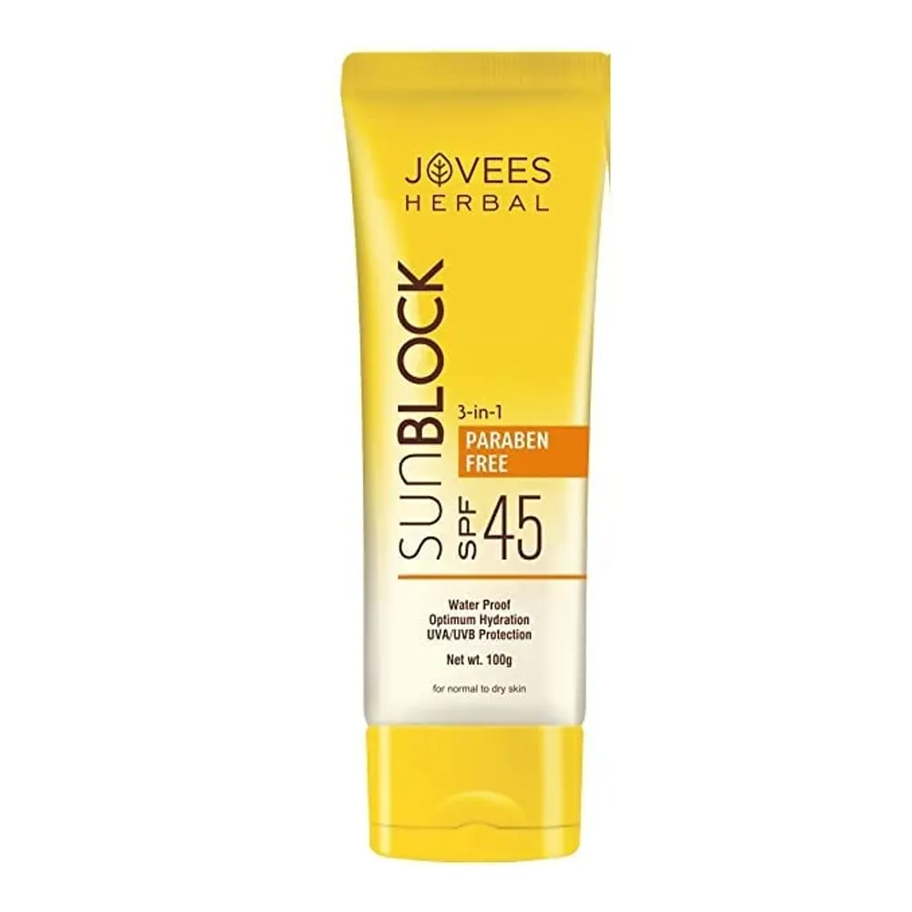 Jovees Sun Block 3-In-1 Paraben Free Spf 45 100G