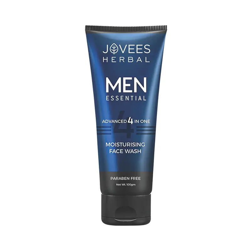 Jovees Herbal Men Essential Advanced 4 In One Moisturising Face Wash 100Ml