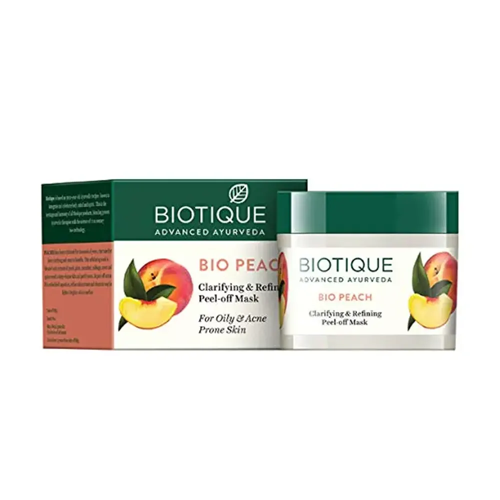 Biotique Bio Peach Clarifying And Refining Peel-Off Mask 50G