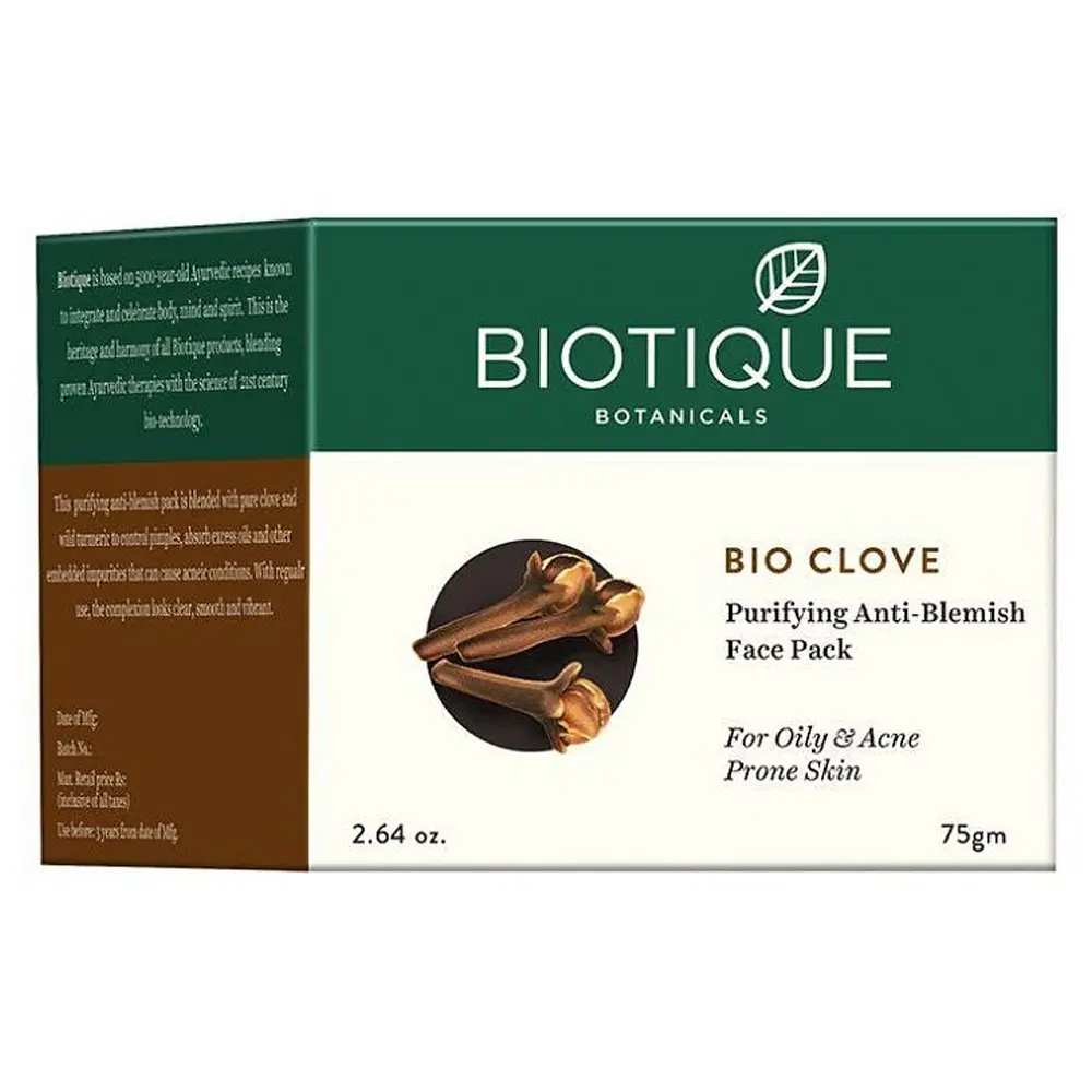Biotique Bio Clove Purifying Anti-Blemish Face Pack 75G
