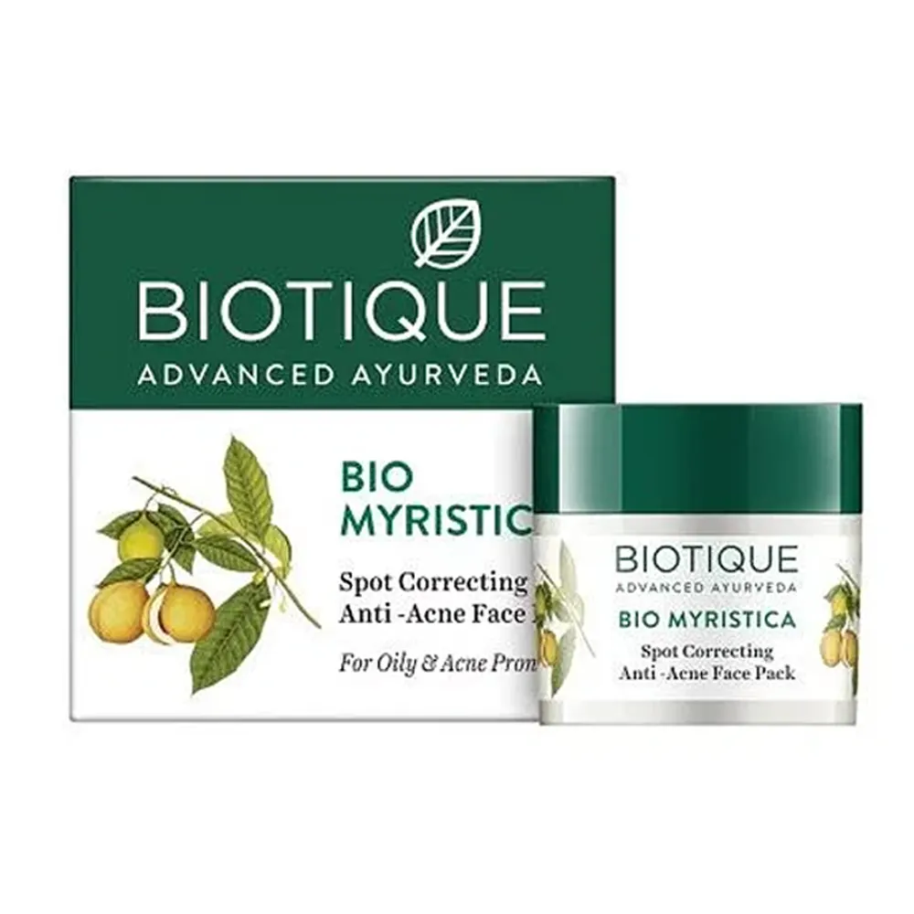 Biotique Bio Myristica Spot Correcting Anti-Acne Face Pack 20G