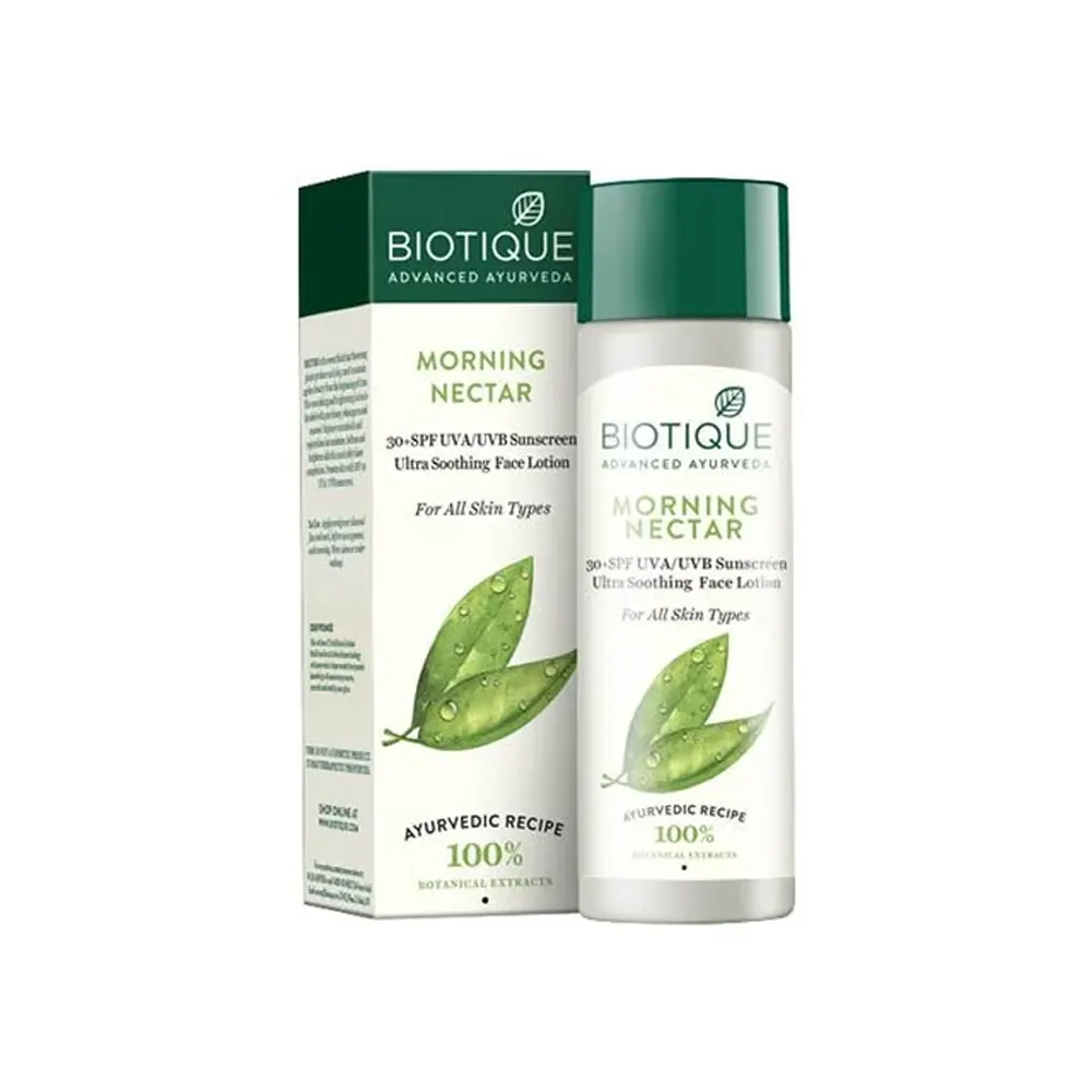Biotique Morning Nectar Uva/Uvb Sunscreen Ultra Soothing Face Lotion 120Ml