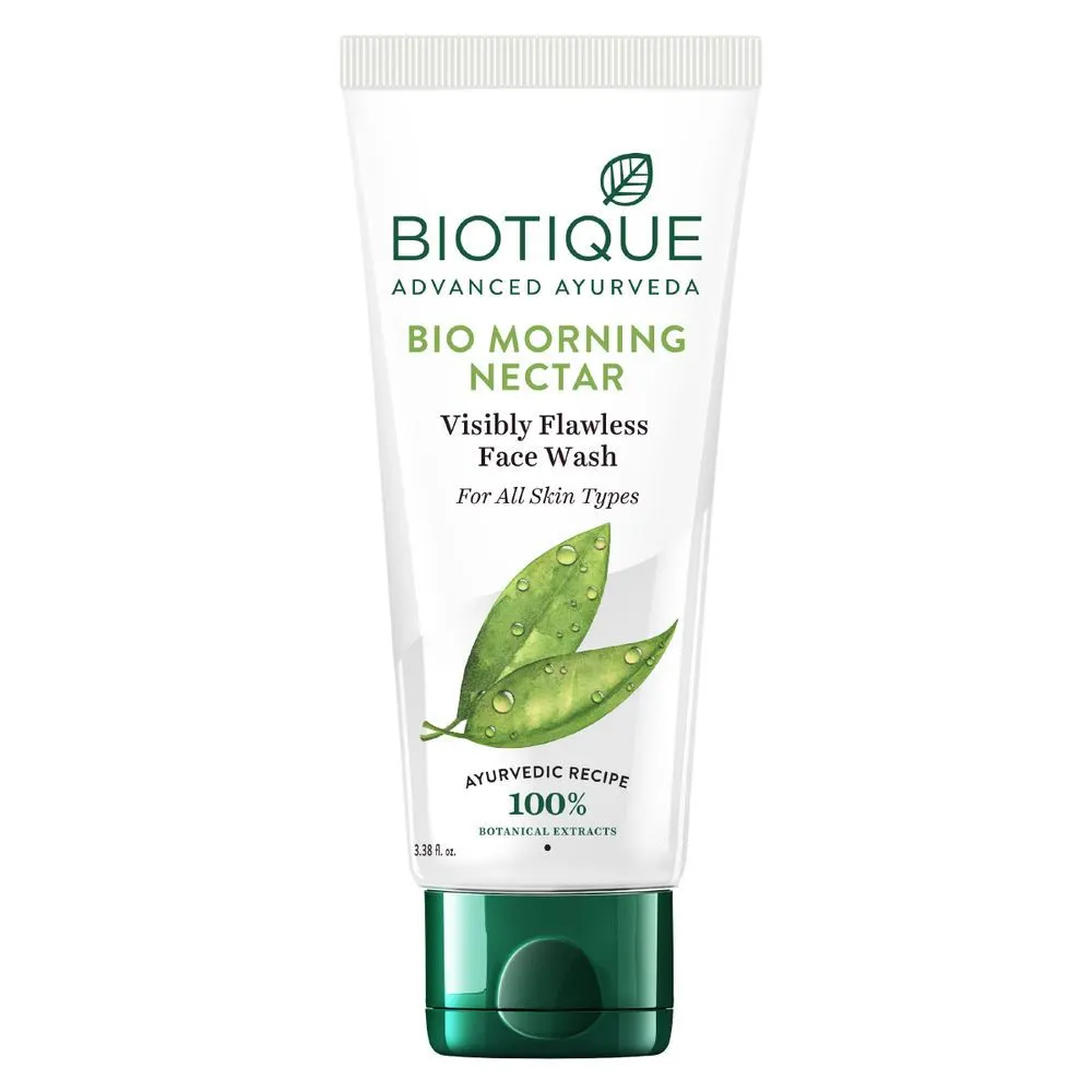 Biotique Bio Morning Nectar Visible Flawless Face Wash For All Type Of Skin 100Ml