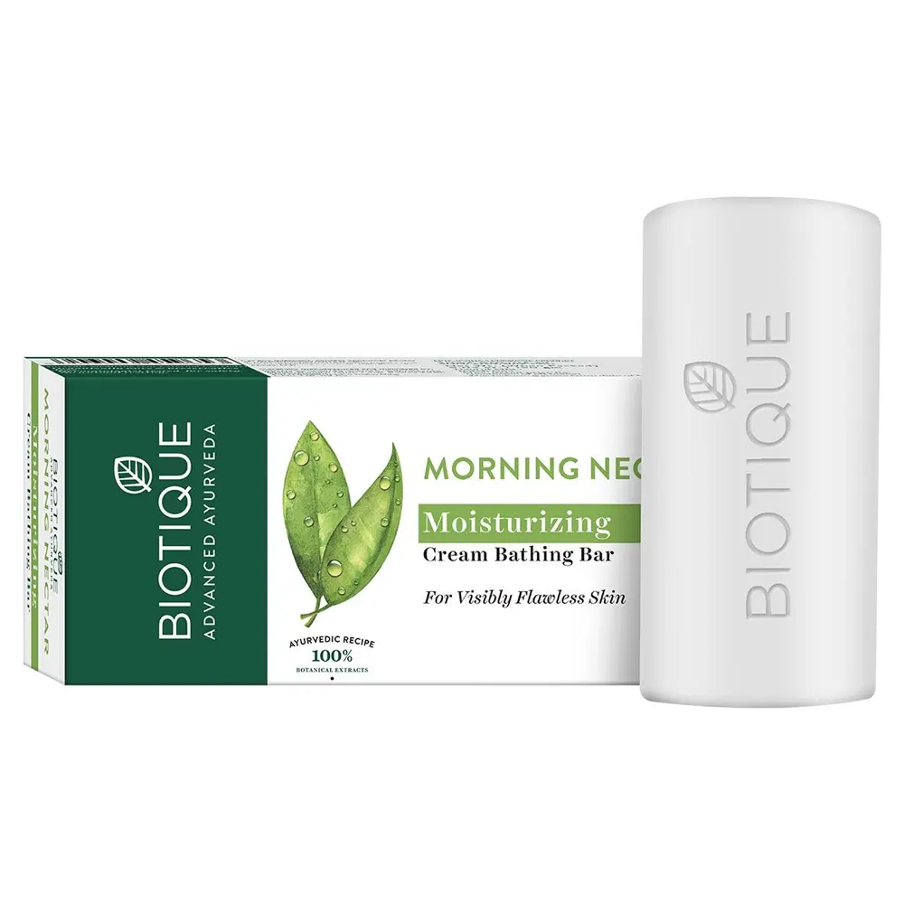 Biotique Bio Morning Nectar Visibly Flawless Cream Bathing Bar 150G