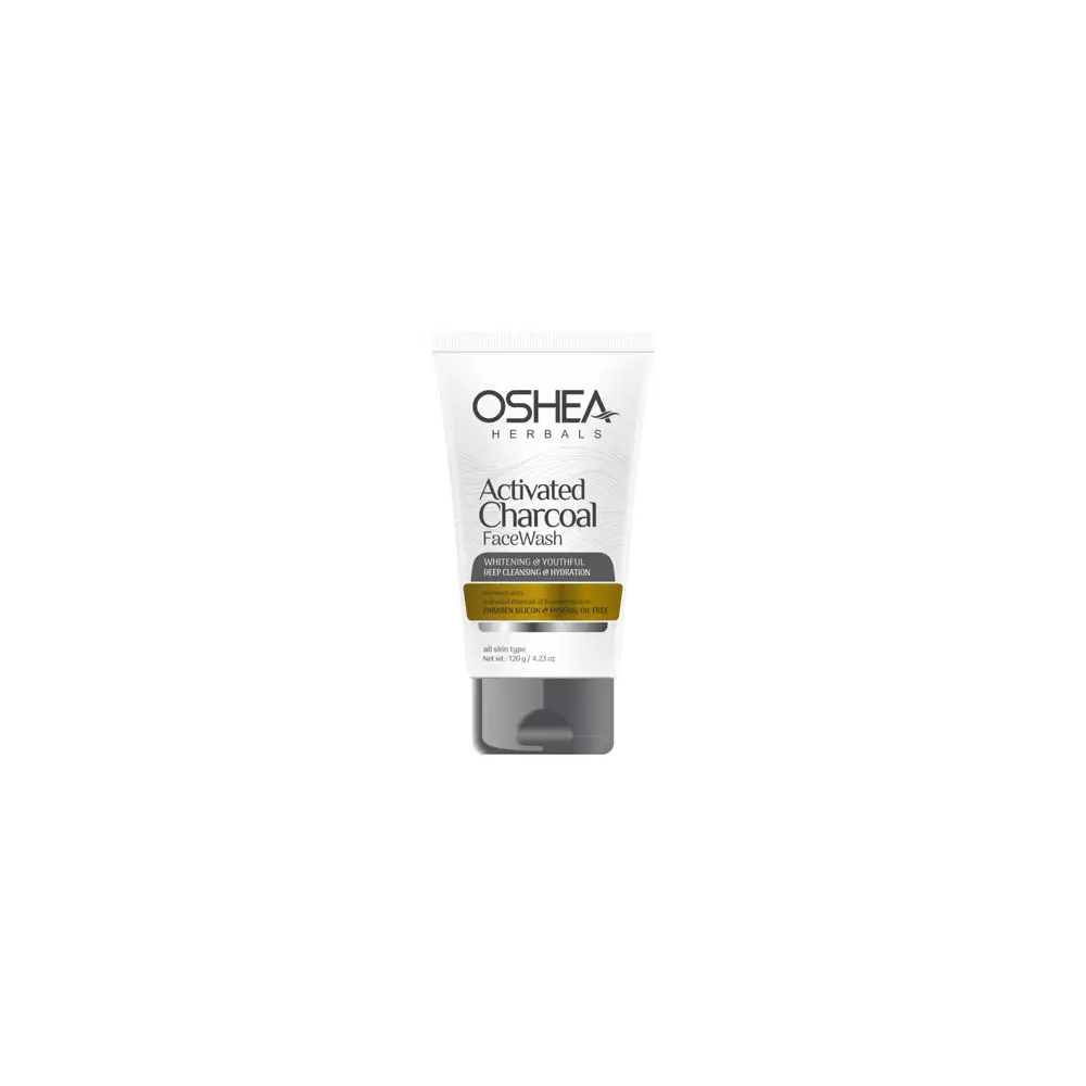 Oshea Herbals Activated Charcoal Face Wash Whitening & Youthful Deep Cleansing & Hydration All Type 50G