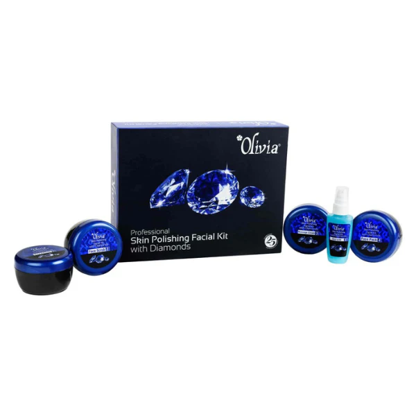 Olivia Professional Skin Polishing Facial Kit With Diamonds 25Gx2N