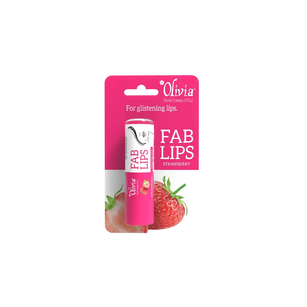Olivia Feel Beautiful For Glisting Lips Fab Lips Strawberry 4.3G