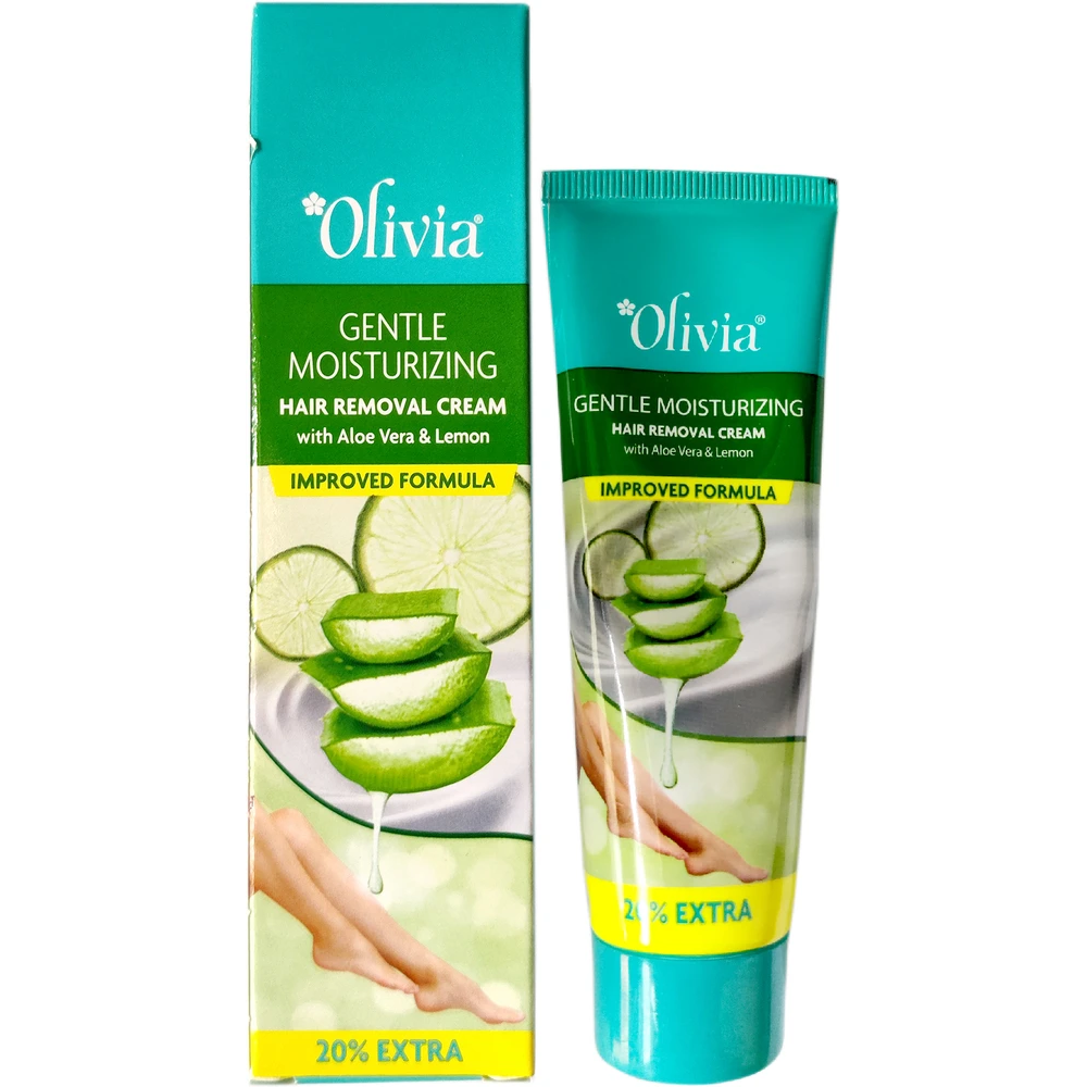 Olivia Gentle Moisturizing Hair Removal Cream With Aloe Vera & Lemon 36G