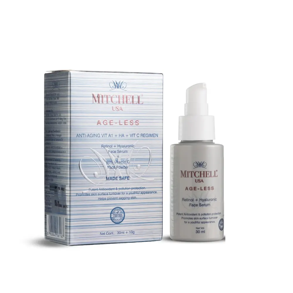 Mitchell Usa Age-Less Retinol+Hyaluronic Face Serum 30Ml+10G