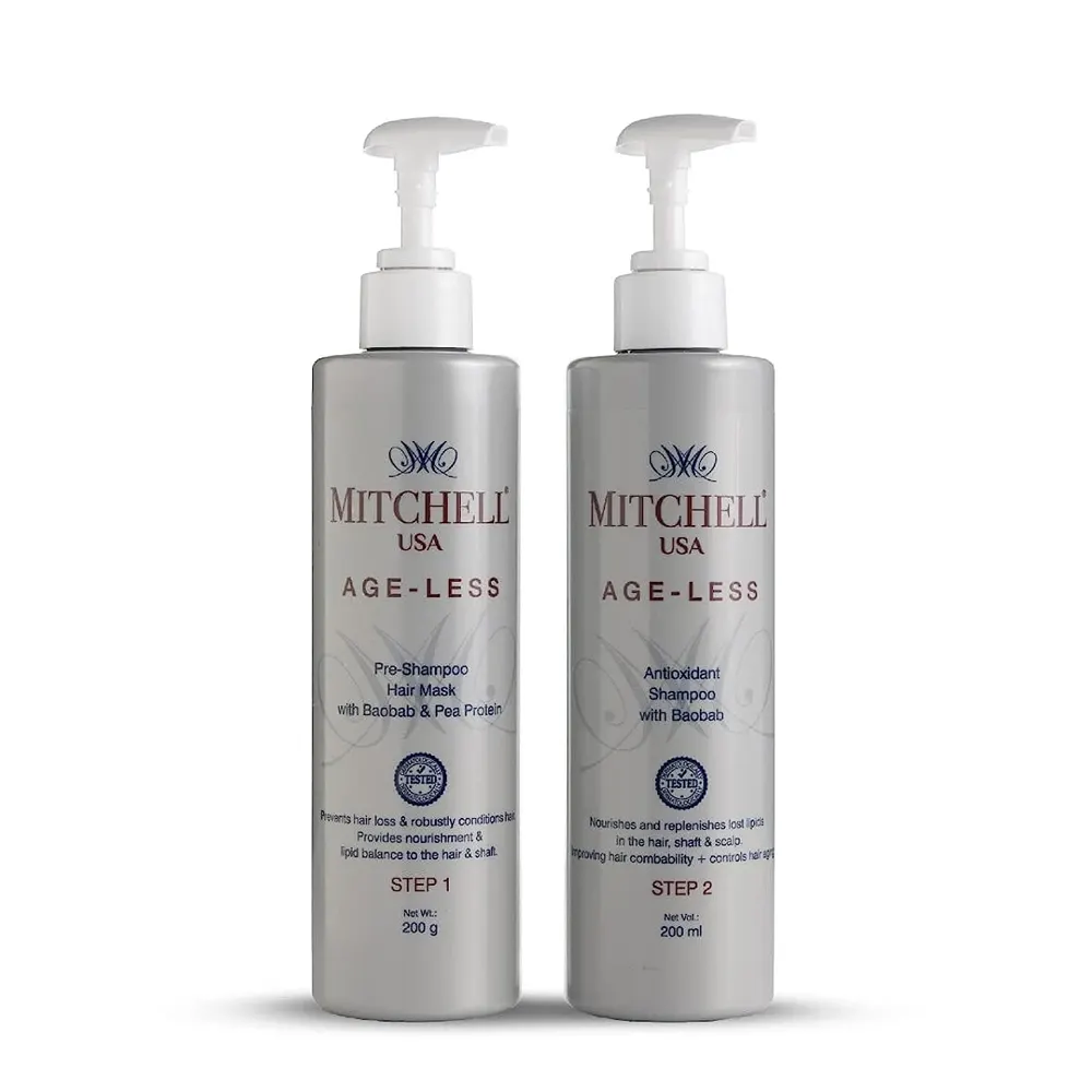Mitchell Usa Age-Less Anti-Aging Hair Wash Regimen 200G+200Ml