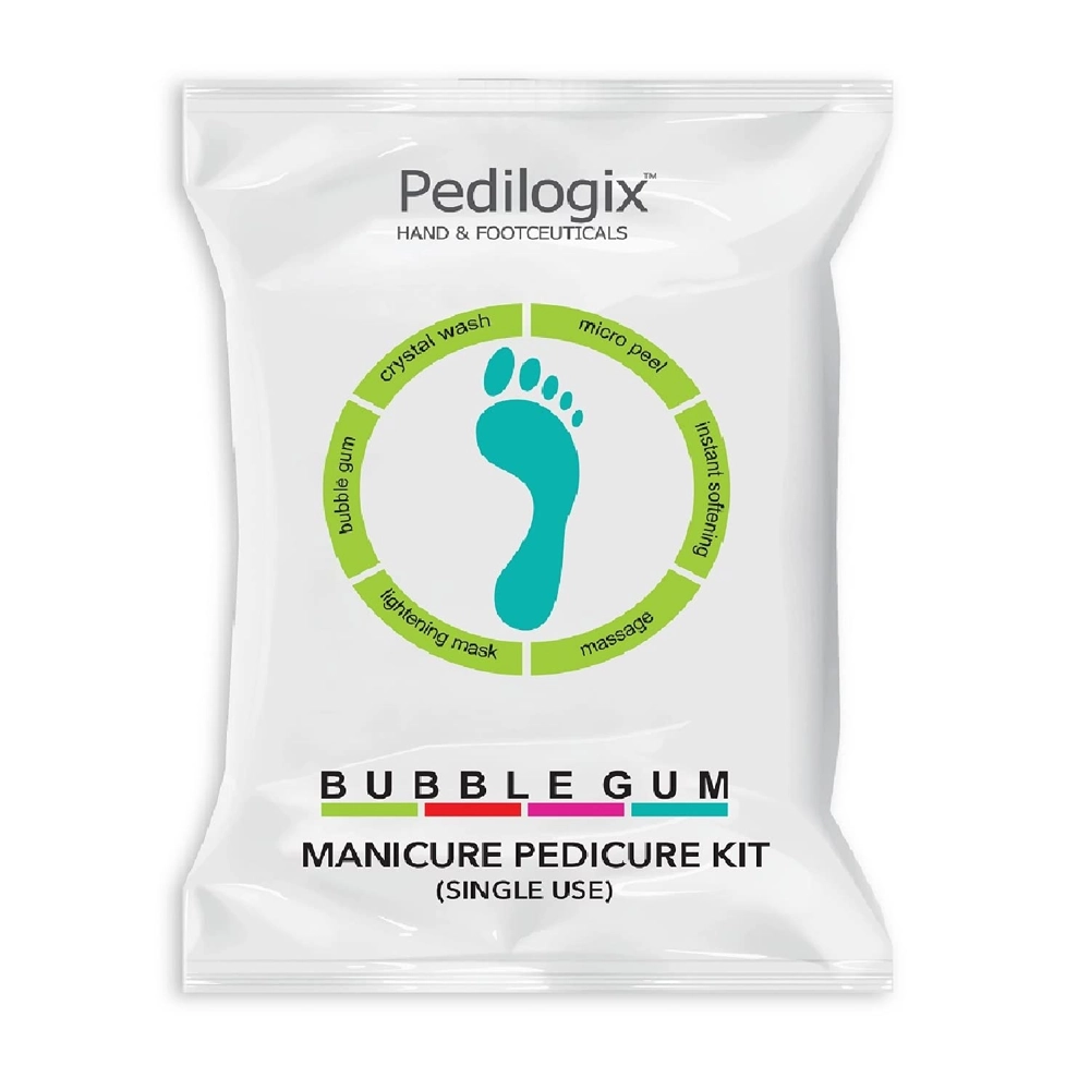 O3+ Professional Pedilogix Hand &Amp; Footceuticals Bubblegum Manicure Pedicure Kit Single Use 57G