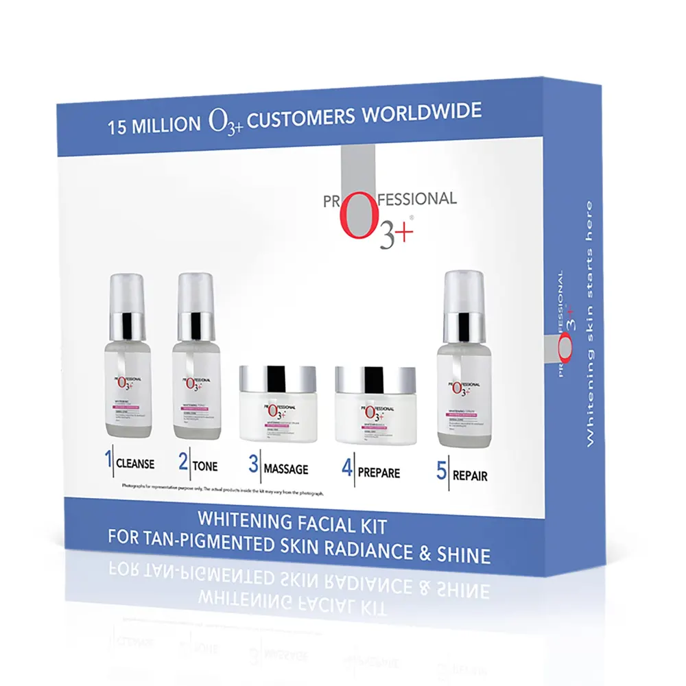 O3+ Professional Whitening Facial Kit For Tan Pigmented Skin Radiance& Shine