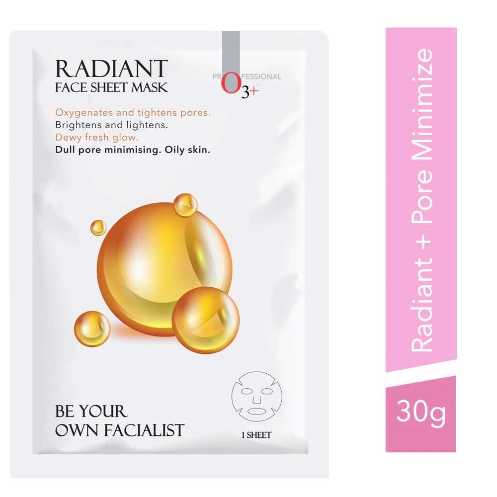 O3+ Professional Radiant Face Sheet Mask Oily Skin 1N