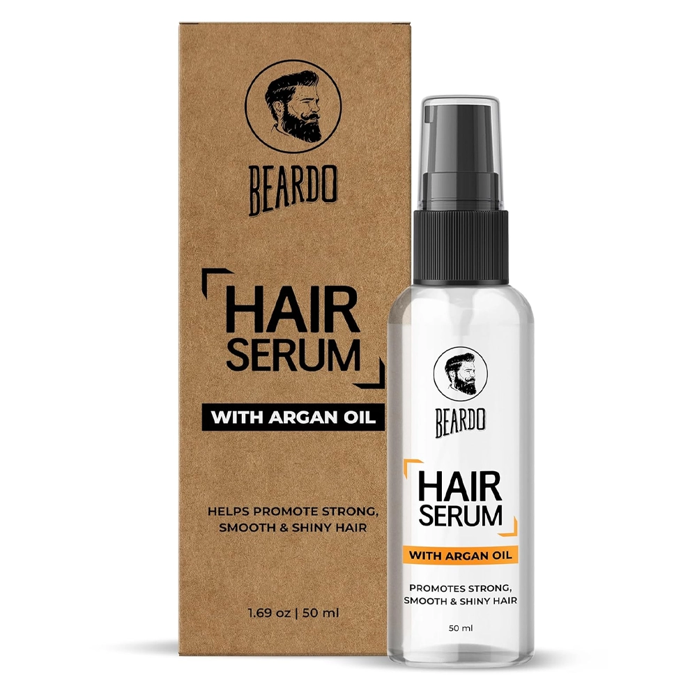 Beardo Hair Serum With Argan Oil Promotes Strong Smooth & Shiny Hair 50Ml