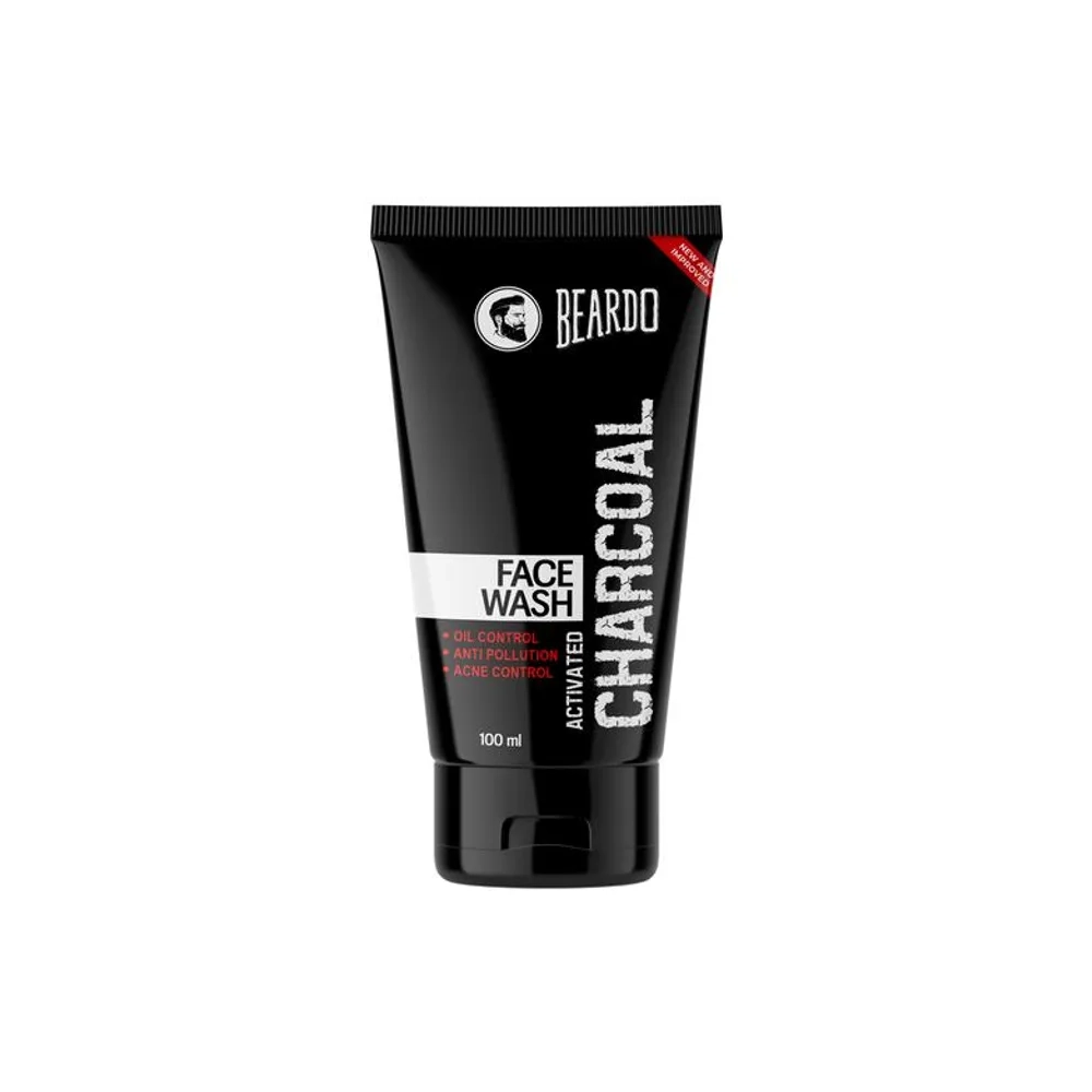BEARDO ACTIVATED CHARCOAL FACE WASH 100ML