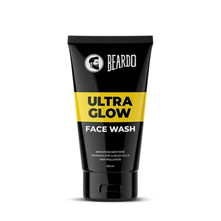 Beardo Ultra Glow Face Wash Brightens Tone Removes Dirt & Dead Cells Anti Pollution 100Ml