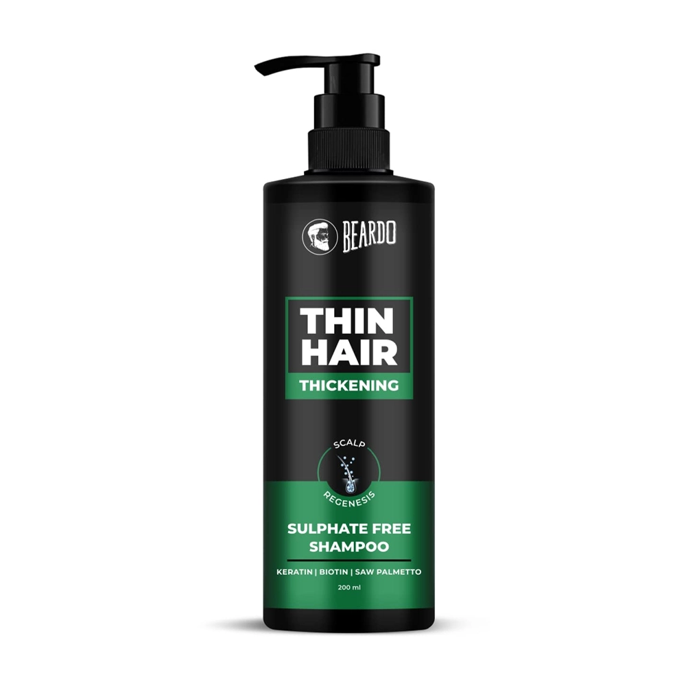 Beardo Thin Hair Thickening Suphate Free Shampoo 200Ml