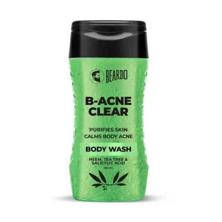 BEARDO B ACNE CLEAR PURIFIES SKIN CALMS BODY ACNE BODY WASH 200ML