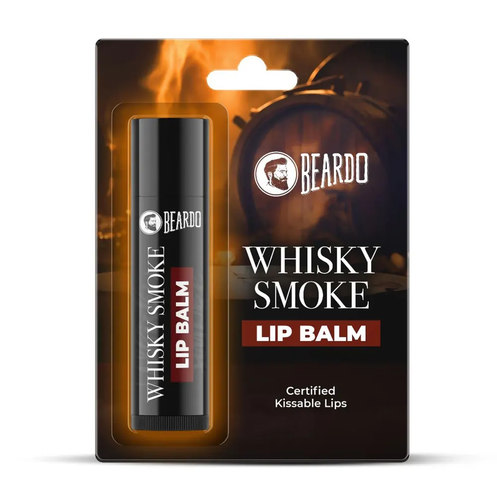 Beardo Whisky Smoke Lip Balm Kiss-Ready Lips 4G