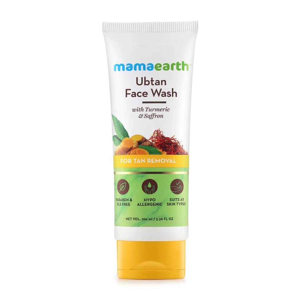 Mamaearth Ubtan Face Wash With Tumeric And Saffron 100Ml