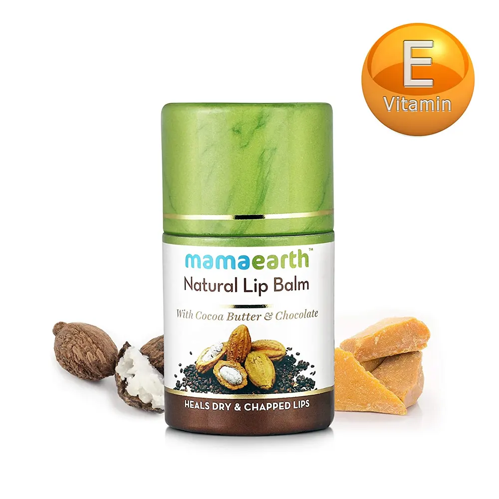 Mamaearth Natural Lip Balm With Cocoa Butter And Chocolate 4.5G