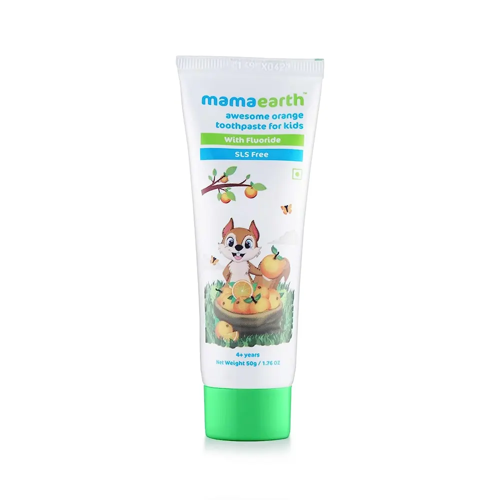 Mamaearth Awesome Orange Toothpaste For Kids 50G