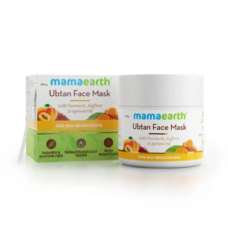 Mamaearth Ubtan Face Mask With Saffron Turmeric And Apricot Oil 100Ml