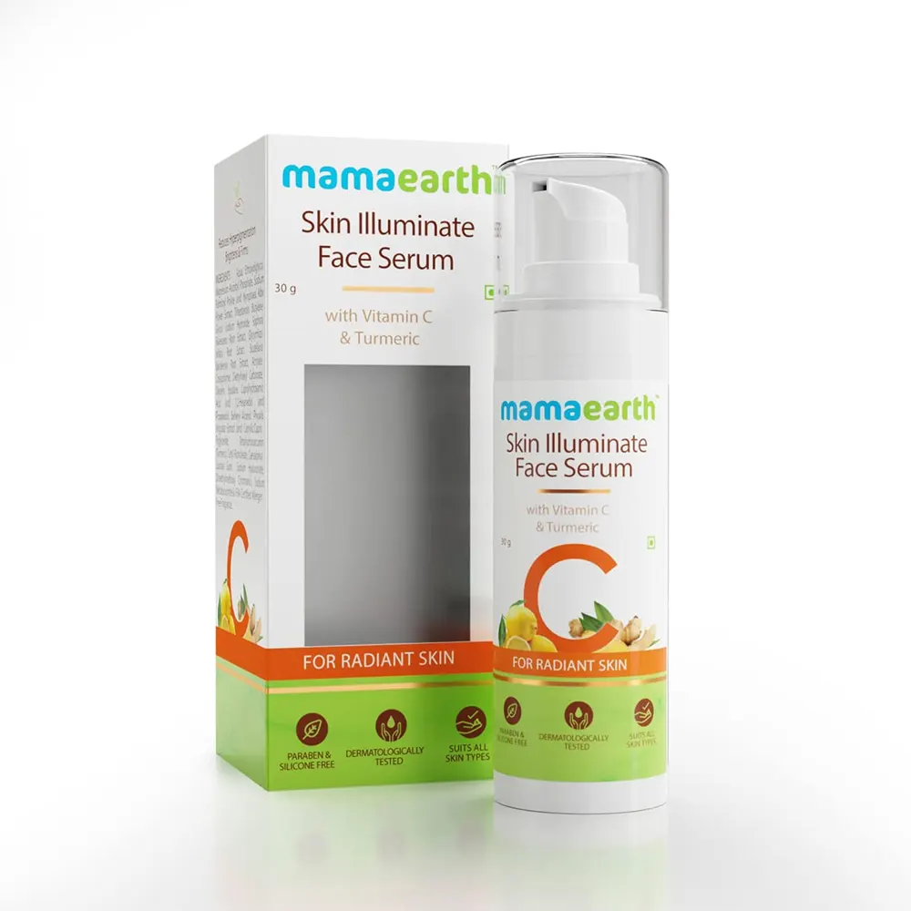 Mamaearth Skin Illuminate Face Serum With Vitamin C And Tumeric For Radiant Skin 30G
