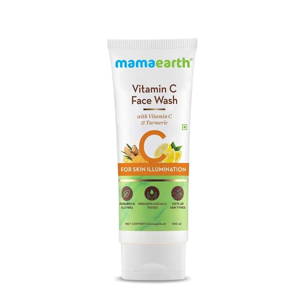 Mamaearth Vitamin C Face Wash With Vitamin C And Tumeric For Skin Illumination 100Ml