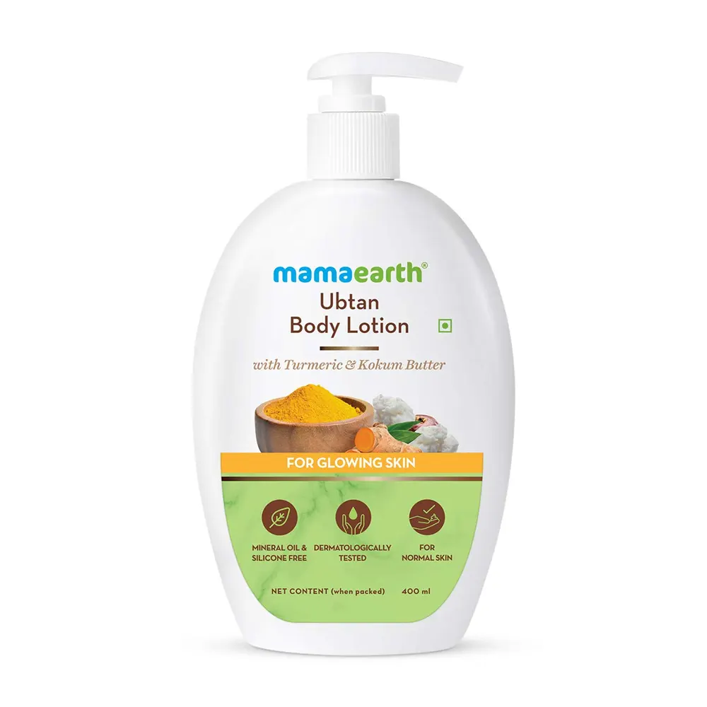 Mamaearth Ubtan Body Lotion With Turmeric And Kokum Butter For Glowing Skin 400Ml