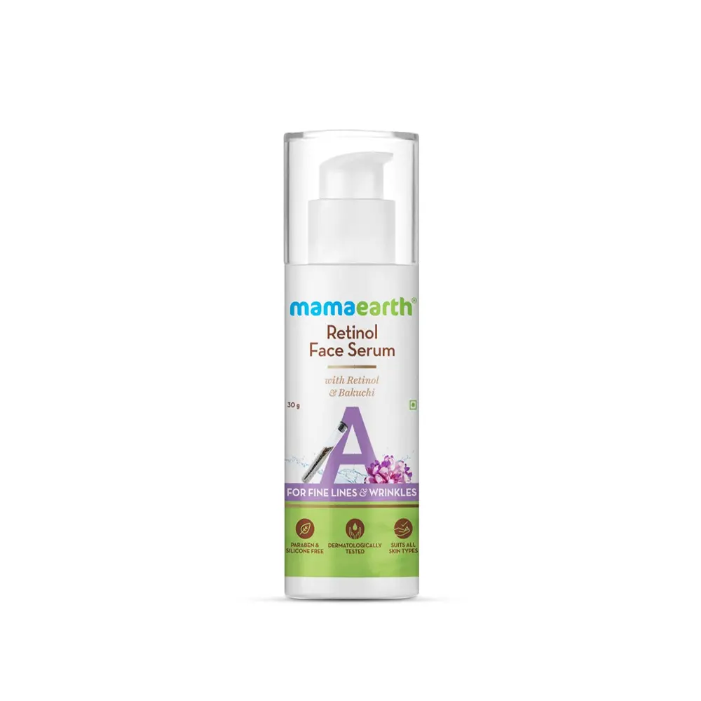 Mamaearth Retinol Face Serum With Retional And Bakuchi For Fine Lines And Wrinkles 30G