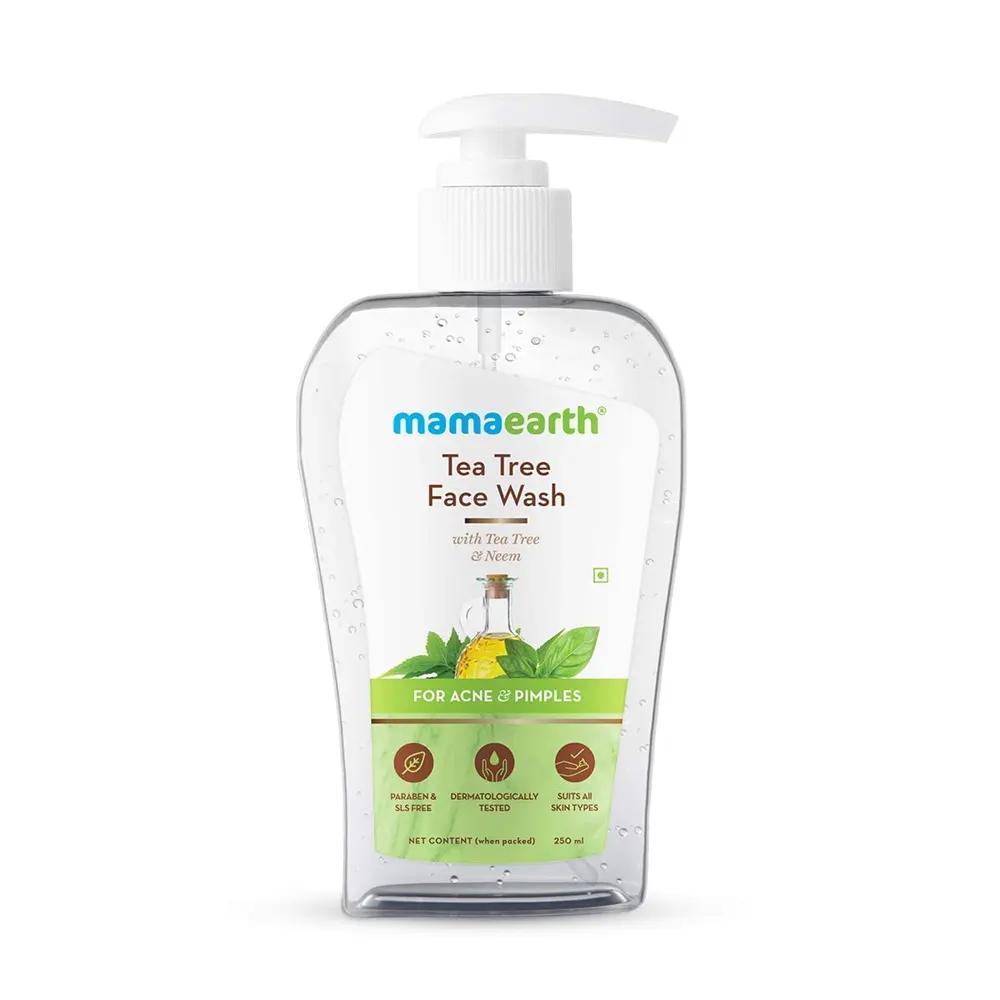 Mamaearth Tea Tree Face Wash With Tea Tree And Neem For Acne And Pimples 250Ml
