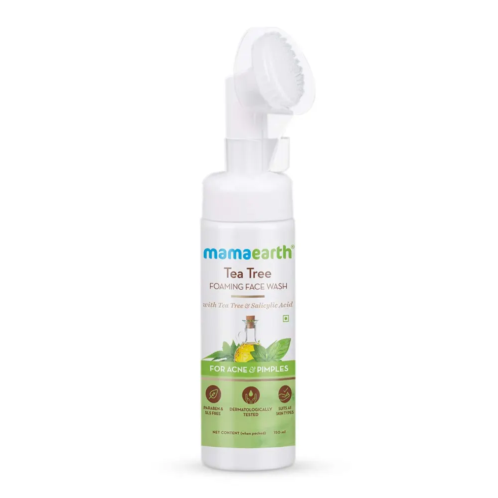 Mamaearth Tea Tree Foaming Face Wash With Tea Tree And Salicylic Acid 150Ml