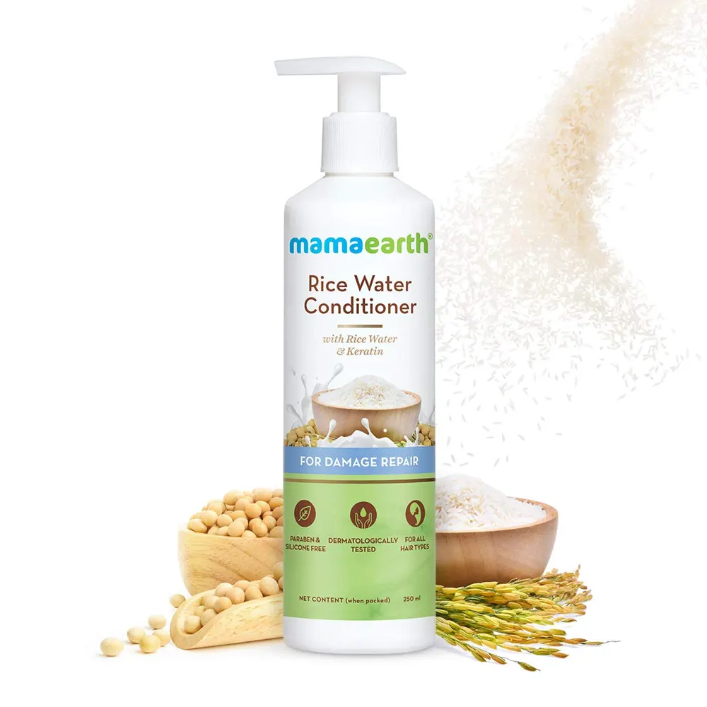 Mamaearth Rice Water Conditioner With Rice Water And Keratin 250Ml