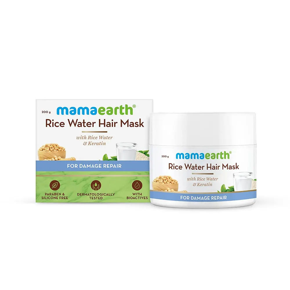 Mamaearth Rice Water Hair Mask For Damage Repair 200G