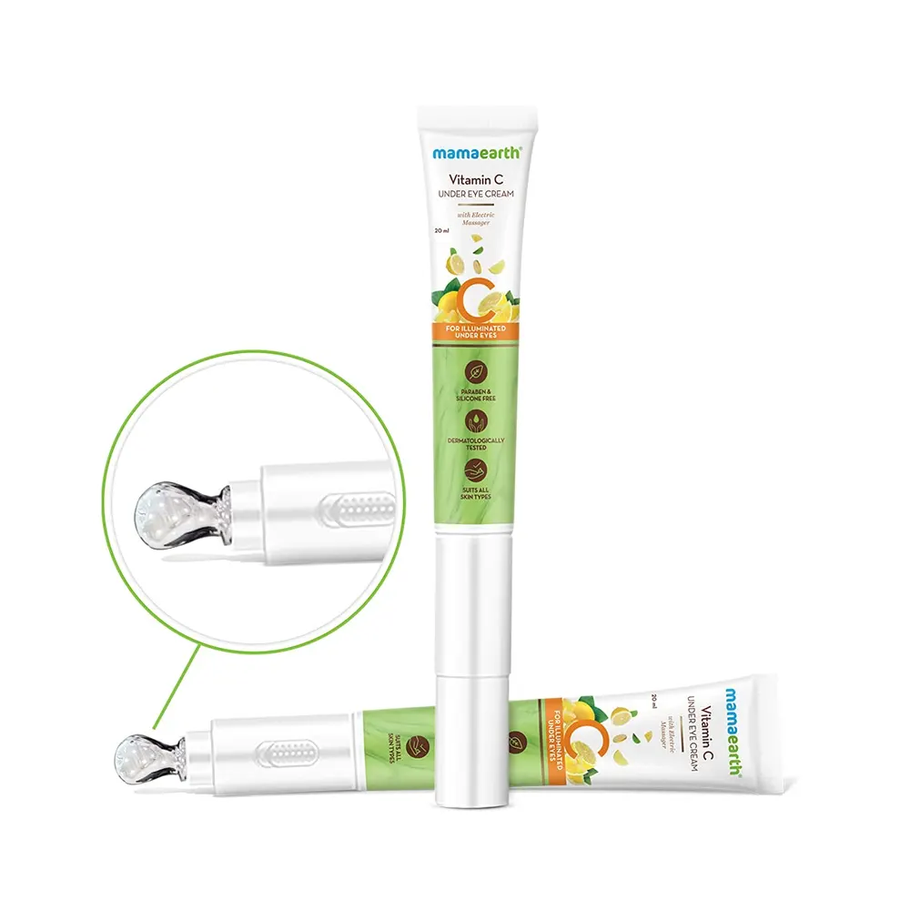 Mamaearth Vitamin C Under Eye Cream With Electric Massage 20Ml