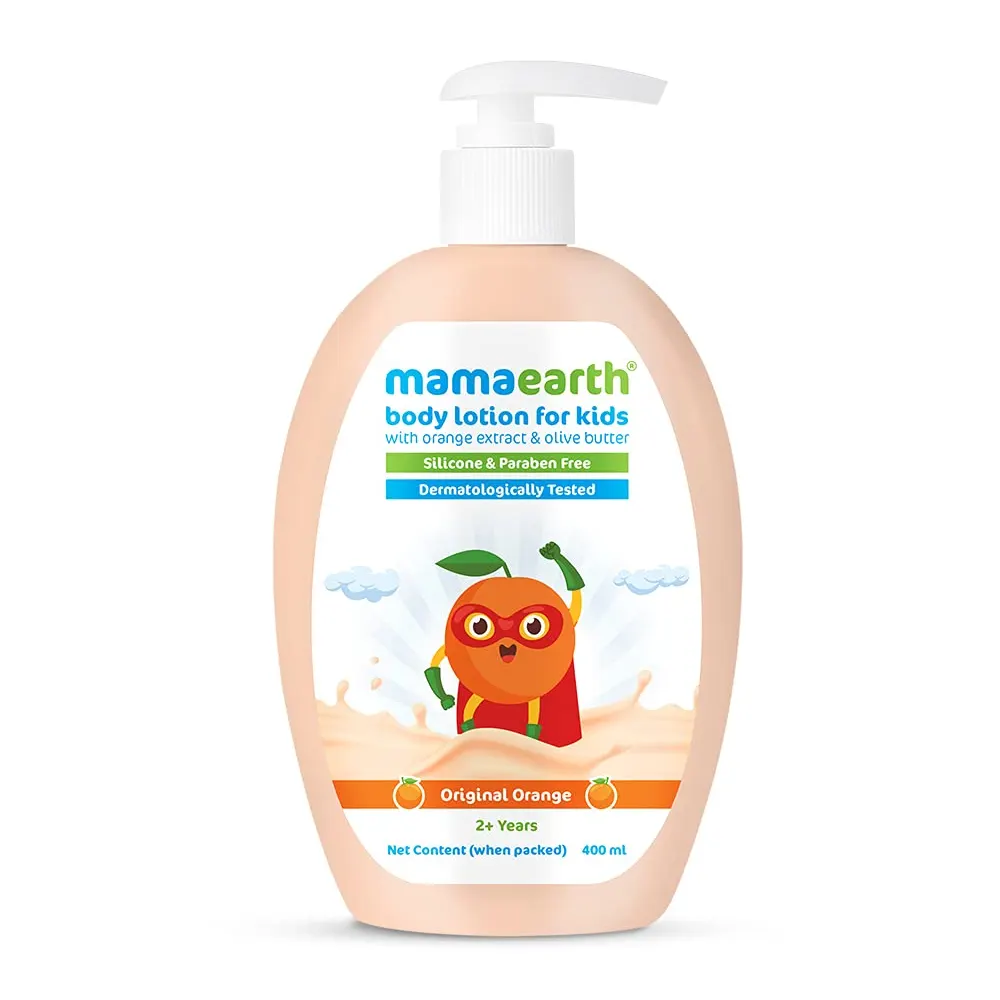 Mamaearth Body Lotion For Kids Original Orange 2+ Years 400Ml